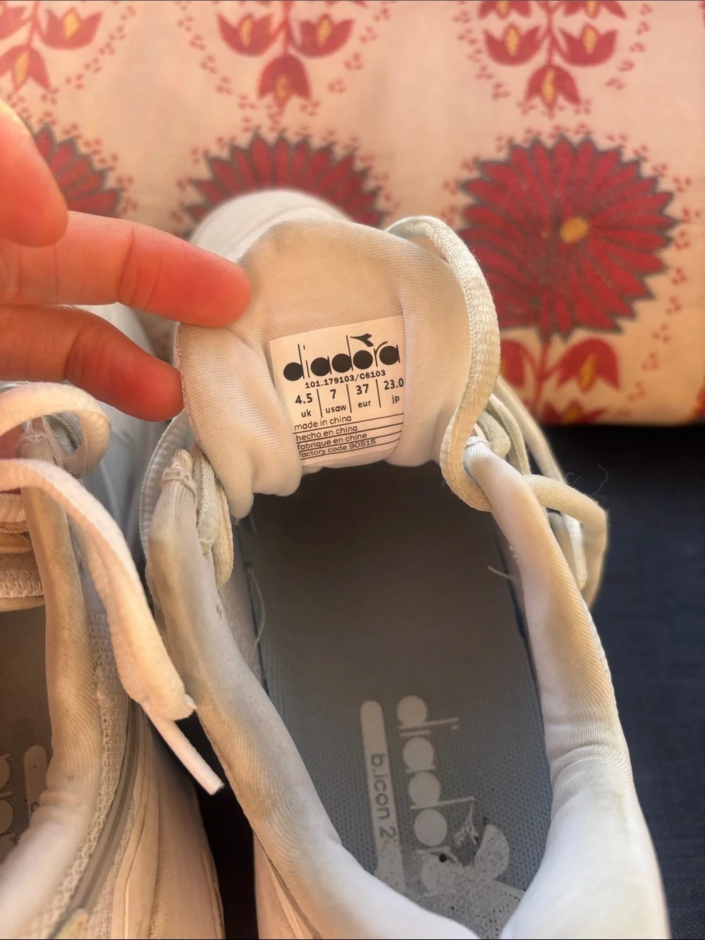 Diadora tennis  Light Gray Athletic Sneakers